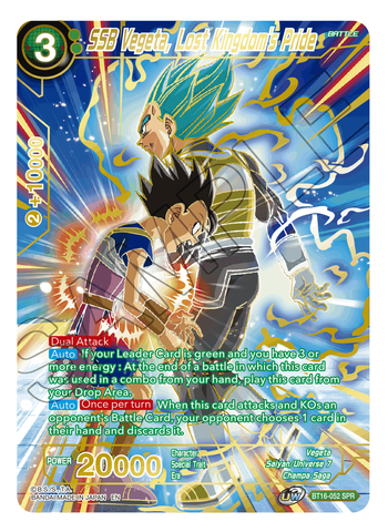 SSB Vegeta, Lost Kingdom's Pride