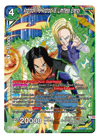 Android 17 & Android 18, Limitless Energy