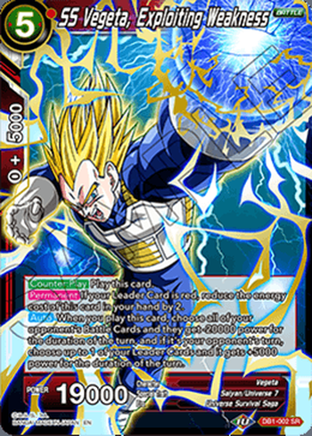 Vegeta SS, en plein Point faible