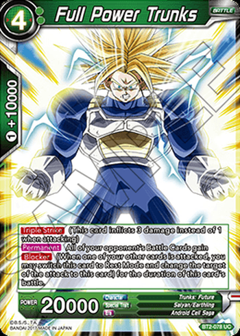 Trunks puissance maximum