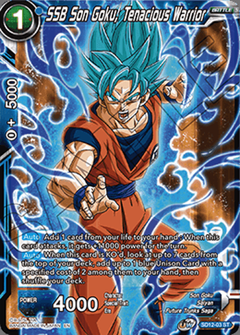 Son Goku SSB, Guerrier tenace