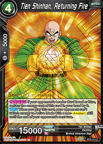 Tien Shinhan, Colui che Risponde al Fuoco