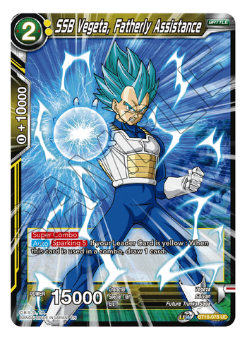 SSB Vegeta, Fatherly Assistance