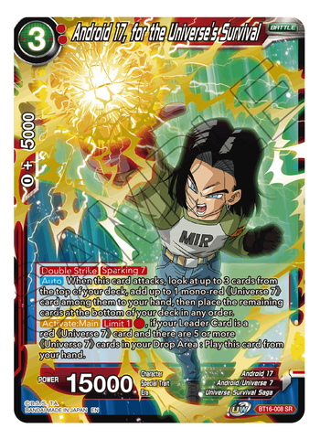 Android 17, for the Universe's Survival