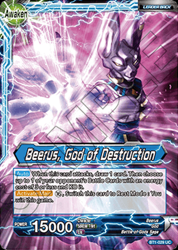 Beerus, Dieu de la destruction