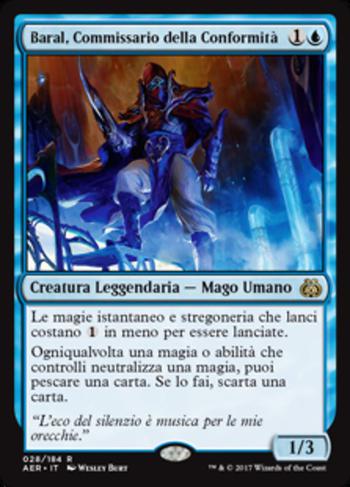 Baral, Commissario della Conformità