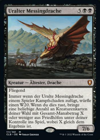 Uralter Messingdrache