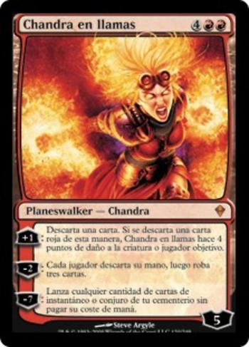 Chandra en llamas