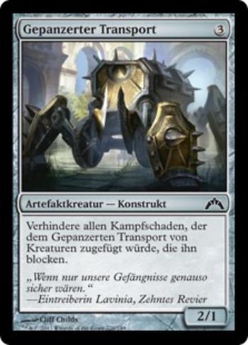 Gepanzerter Transport