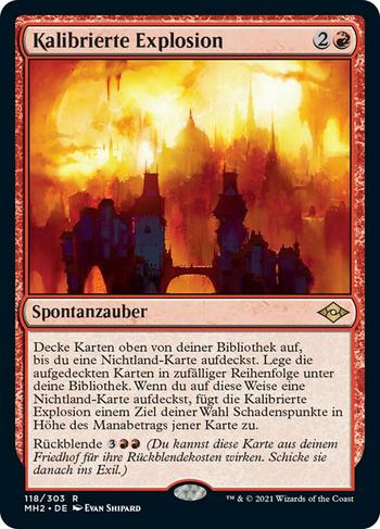 Kalibrierte Explosion