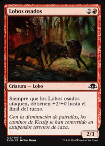 Lobos osados