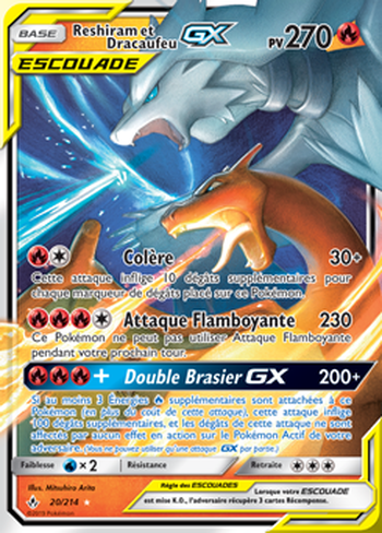 Reshiram et Dracaufeu GX