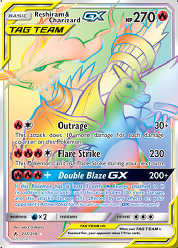 Reshiram & Charizard GX