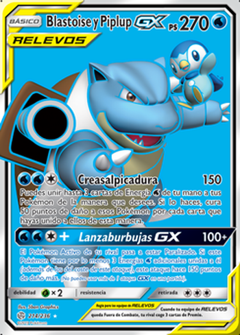 Blastoise y Piplup GX