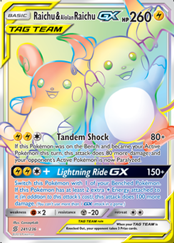 Raichu & Alolan Raichu GX