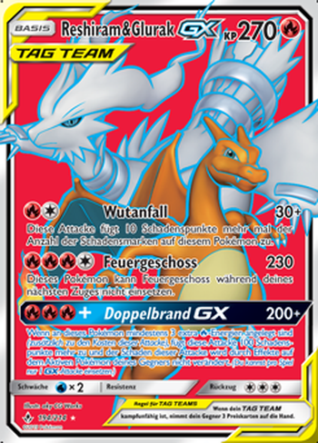 Reshiram & Glurak GX