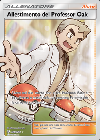 Allestimento del Professor Oak