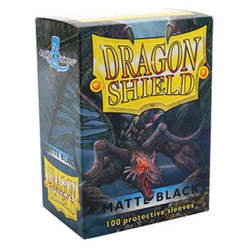 100 Dragon Shield Sleeves - Matte Black