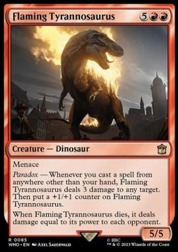 Flaming Tyrannosaurus