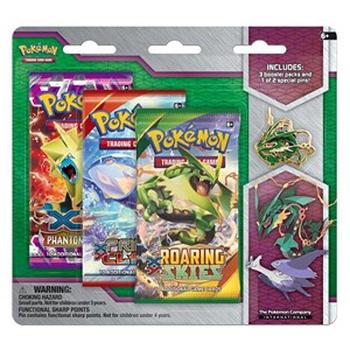 Roaring Skies: Mega Rayquaza Pin 3-Pack Blister