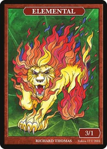 Elemental Token (Red 3/1)