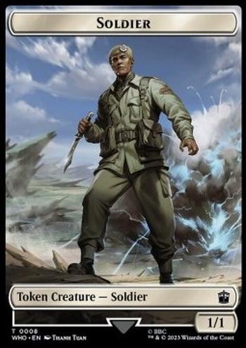 Soldier Token (W 1/1) // Alien Insect Token (GW 1/1)