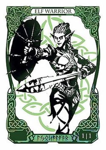 Elf Warrior Token (Green 1/1)