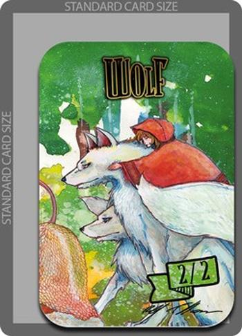 Wolf Token (Green 2/2)