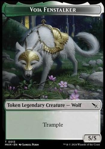 Voja Fenstalker Token (Green and White 5/5)