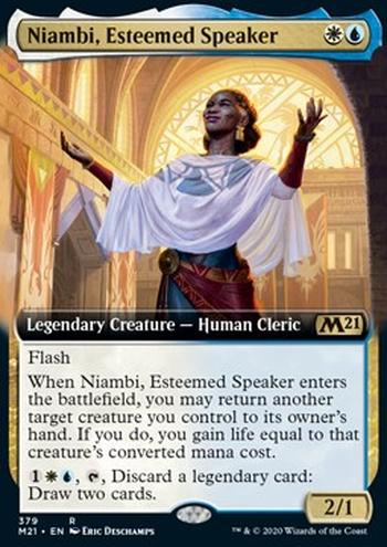 Niambi, Esteemed Speaker