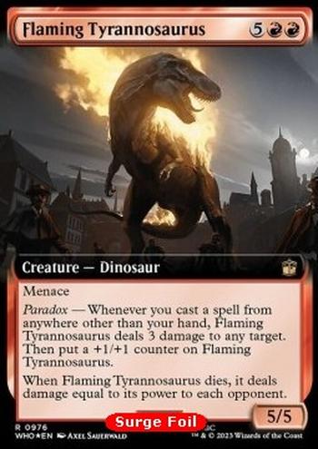 Flaming Tyrannosaurus