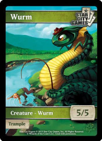 Wurm Token (Green 5/5 Trample)