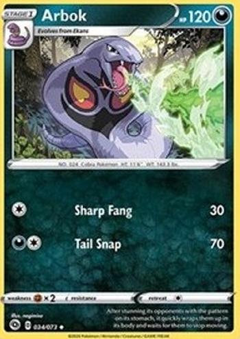 Arbok [Sharp Fang | Tail Snap]