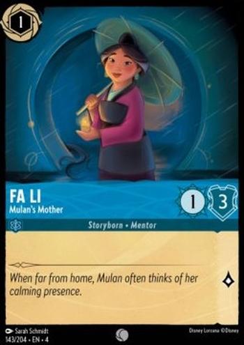 Fa Li - Mulan's Mother