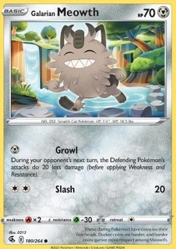 Galarian Meowth [Growl | Slash]