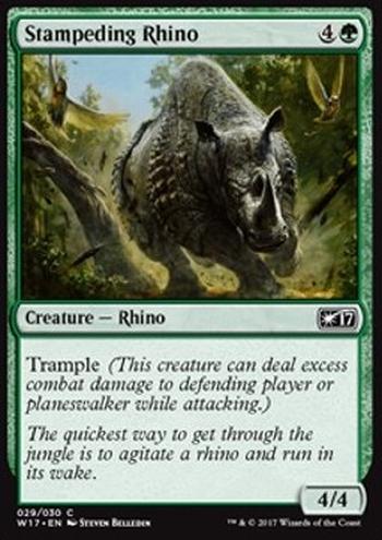 Stampeding Rhino