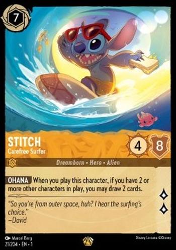 Stitch, Carefree Surfer