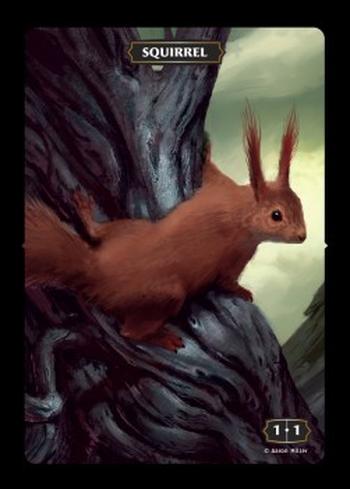 Squirrel Token (Green 1/1)