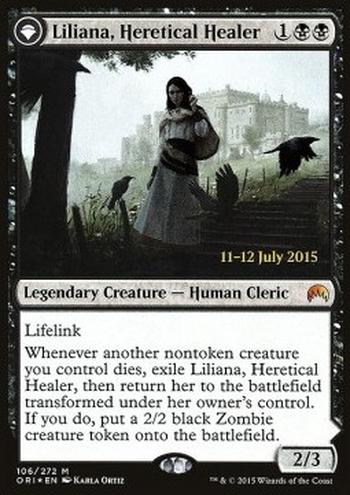 Liliana, Heretical Healer // Liliana, Defiant Necromancer