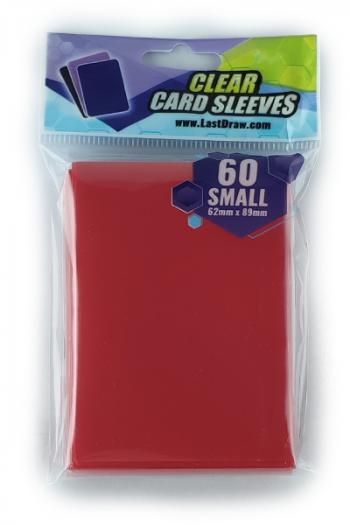 60 Small LastDraw Card Sleeves Clear (Blue)