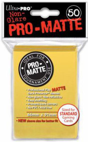 50 Fundas Ultra Pro Pro-Matte (Amarillo)