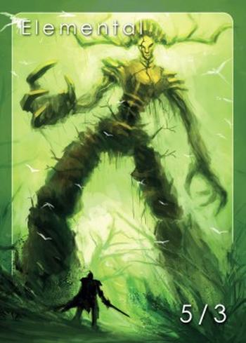 Elemental Token (Green 5/3)