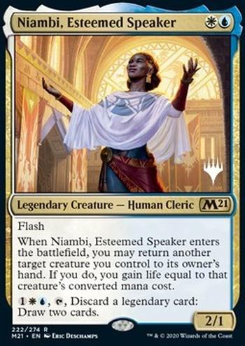 Niambi, Esteemed Speaker