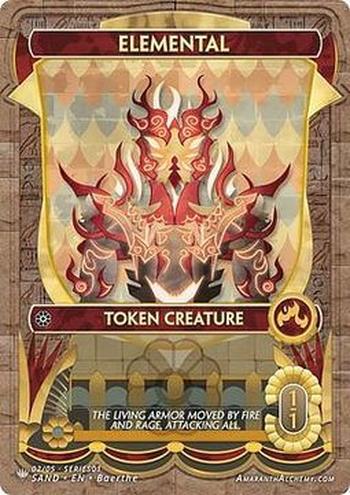 Elemental Token (Red 1/1)