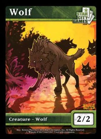 Wolf Token (Green 2/2)