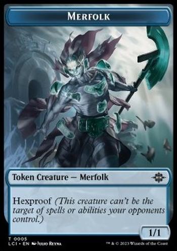 Merfolk Token (U 1/1 Hexproof) // Copy Token