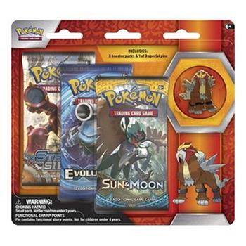 Entei Pin 3-Pack Blister