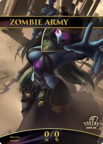 Zombie Army Token (Black 0/0)