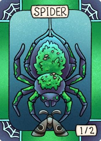 Spider Token (Green 1/2)