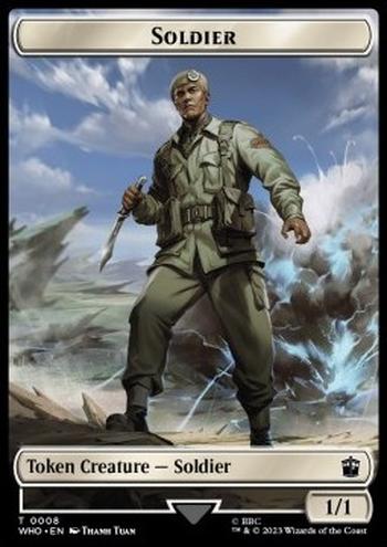 Soldier Token (W 1/1) // Mutant Token (G 3/3)